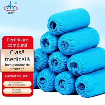 Capace de protecție medicale pentru pantofi Huihong, material: nonwoven sms, greutate 4 g per bucată, destinate personalului medical din instituții medicale
