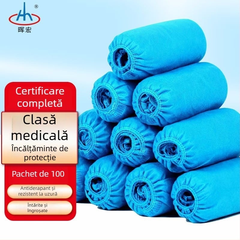 Capace de protecție medicale pentru pantofi Huihong, material: nonwoven sms, greutate 4 g per bucată, destinate personalului medical din instituții medicale