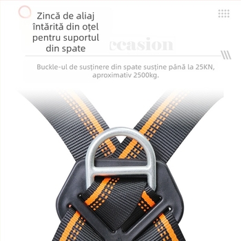 Longzhigu Set de centură de siguranță pentru lucru la înălțime – curea și funie din poliester, sarcină 150 kg, lungimea funiei: consultați serviciul pentru clienți