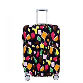 Protecție pentru bagaje din poliester cu design inimă elastic – marca ODBIC, etichetă privată licențiată, accesorii de bagaje