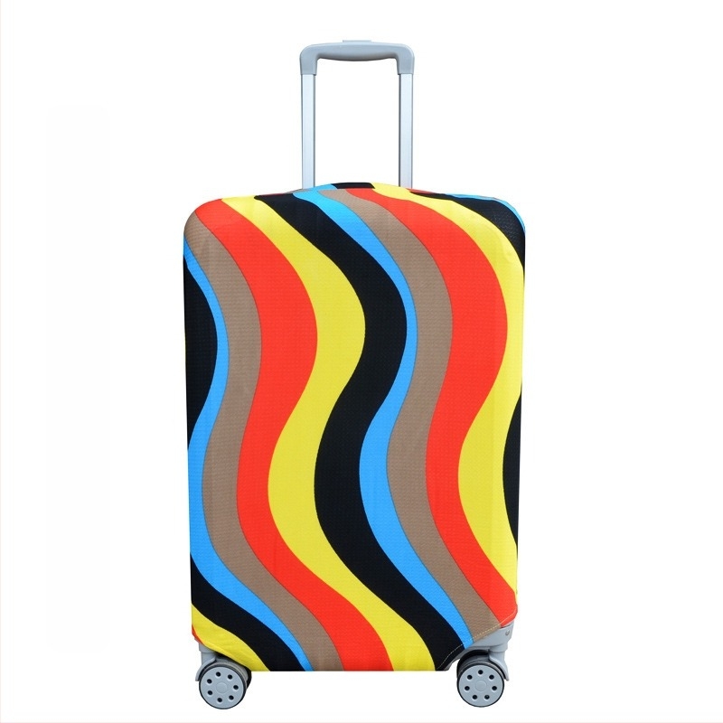 Protecție pentru bagaje din poliester cu design inimă elastic – marca ODBIC, etichetă privată licențiată, accesorii de bagaje