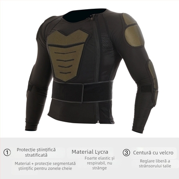 Armură sportivă din Lycra EVA, protecție pentru umeri și talie, fără marcă