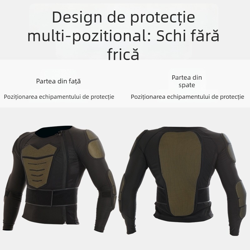 Armură sportivă din Lycra EVA, protecție pentru umeri și talie, fără marcă