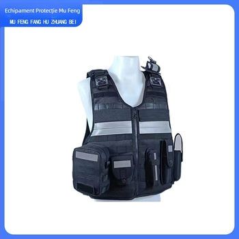 Vestă tactic anti-înțepare din 3 părți, material PE, protecție toracică, standard Ga68-2019, respirabilă, greutate 2,0 kg