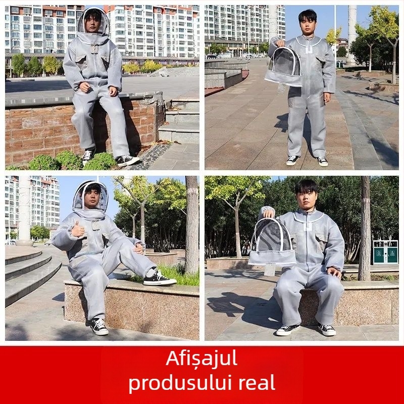 Costum de Apicultură Bee Warrior, dintr-o singură piesă, poliester, 290 g, pentru apicultură
