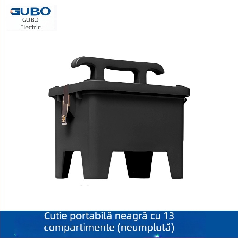 Gubo cutie din plastic pentru unelte – design cu două straturi îngroșate, cutie pentru reparații unelte, seria 1