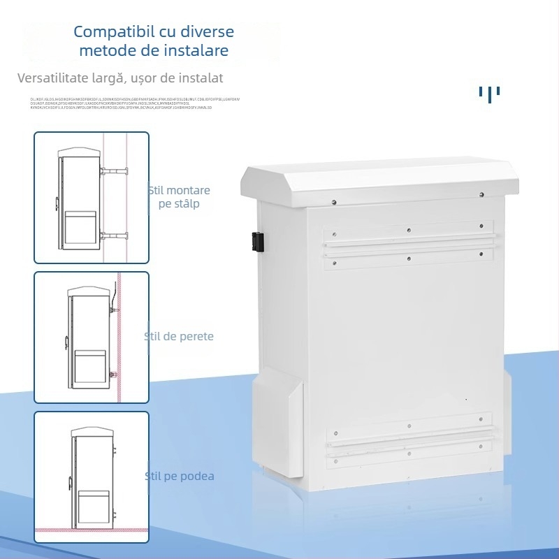 Cutie de supraveghere exterioară din oțel inox, impermeabilă, montaj pe perete pentru monitorizare video