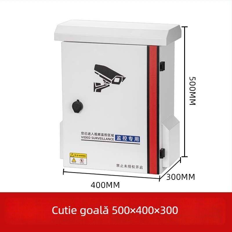 Cutie de supraveghere exterioară din oțel inox, impermeabilă, montaj pe perete pentru monitorizare video