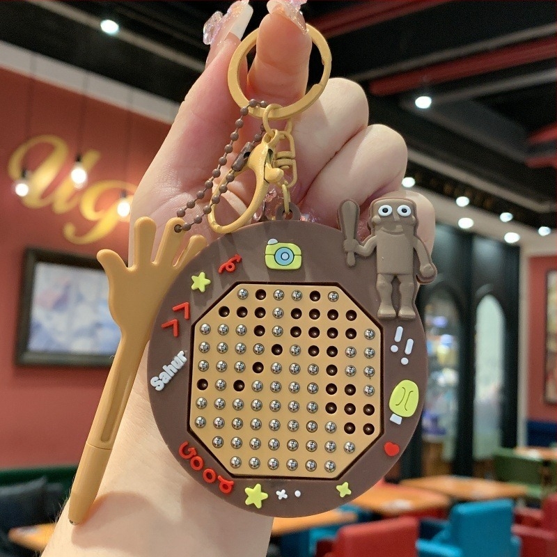 Kameng Breloc Caricatură, Placă Magnetică PVC cu Bilute pentru Desen, Ambalaj Individual