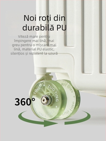 Bagaj de călătorie multifuncțional cu port USB, lacăt TSA cu parolă, carcasa PC, roți omnidirecționale, greutate 3.475 kg