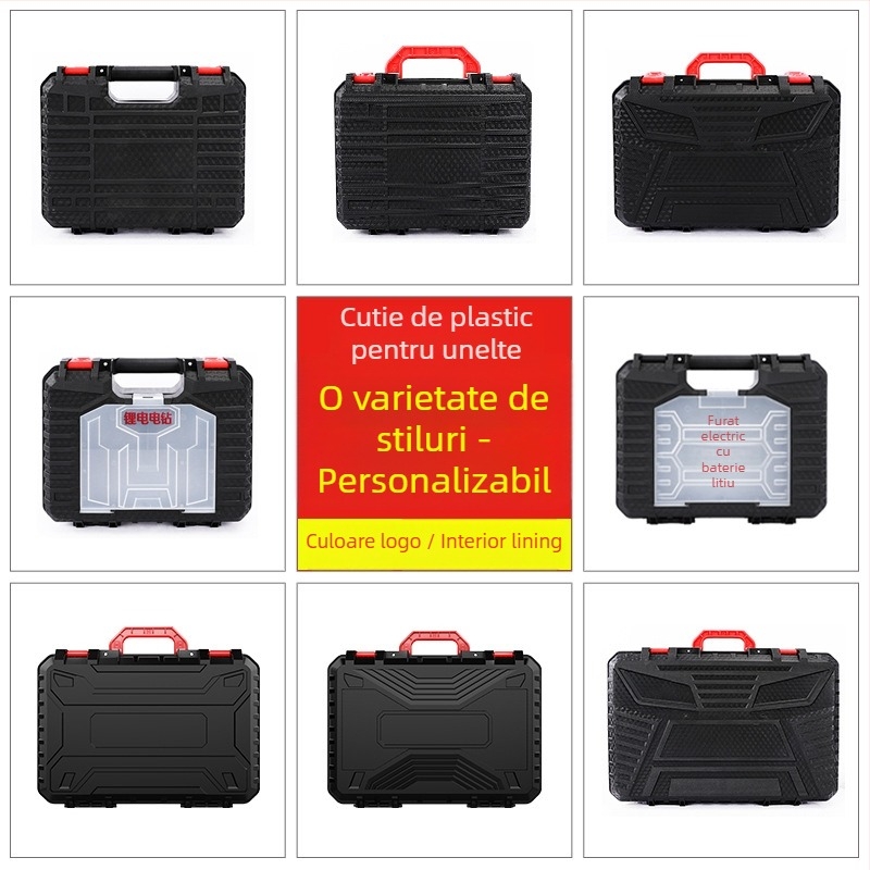 ZG cutie de scule portabilă din plastic, capacitate de încărcare 100 kg, cadru PP, cutie de depozitare multifuncțională