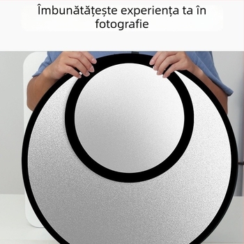 Reflector fotografic, rotund și pliabil, cinci în unu, pentru interior și exterior, model Combination, greutate 0,2 kg