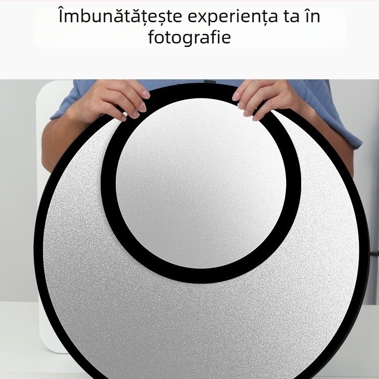 Reflector fotografic, rotund și pliabil, cinci în unu, pentru interior și exterior, model Combination, greutate 0,2 kg