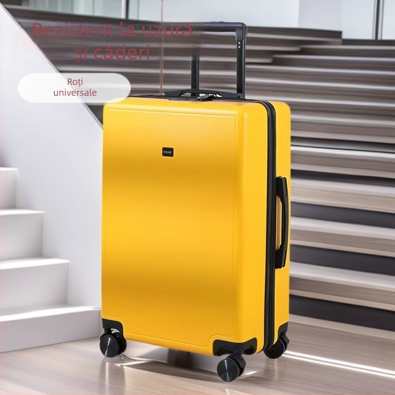 Valiză rigidă din ABS pentru bagaj de mână, cu roți universale, închidere cu combinație încorporată, mâner telescopic, capacitate extensibilă 20–35 L, pentru călătorii de afaceri