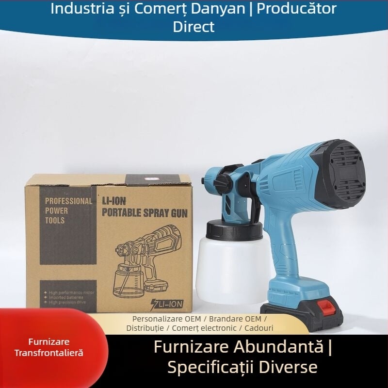 Pistol de pulverizare portabil, fără fir, corp din plastic, brand Dan yan, cod Dy-1255, seria Spray gun
