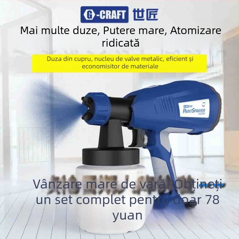 World Craftsman pistolă electrică de pulverizare pentru vopsire și eliminarea formaldehidelor – decorare casnică