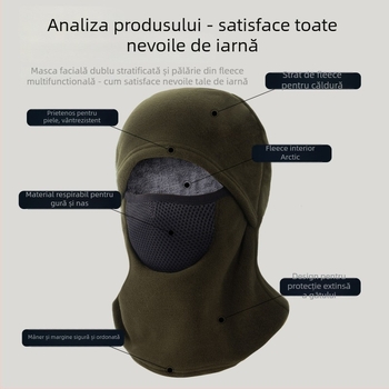 Mască de ciclism Camouflager, țesătură poliester, design unisex, cod produs Zrjrwz