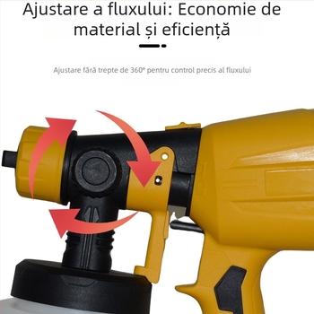 Pistol de vopsit electric AC – Putere înaltă, economie de efort, 450W, 200V, duză 1.5 mm, recipient 1000 ml, potrivit pentru vopsire și dezinfectare