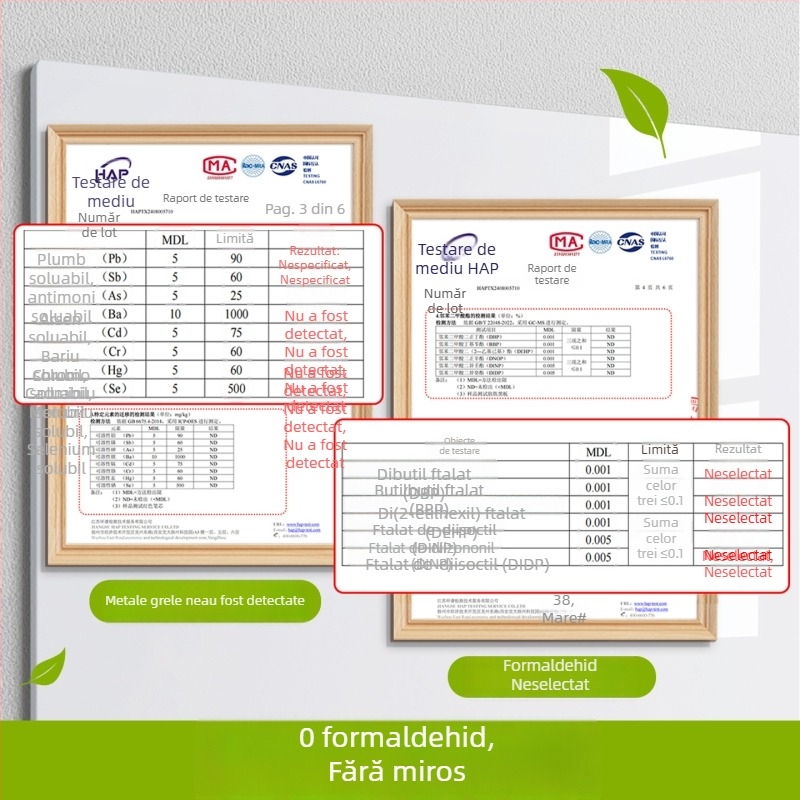 Panou alb de perete pentru copii, o singură față - cadru PET, panou PET, Little ruishi, Specificație 1