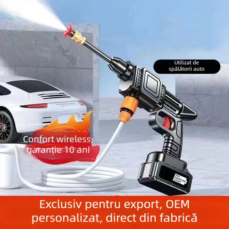 Pistol de spălat auto fără fir, cu presiune înaltă, baterie Li‑ion