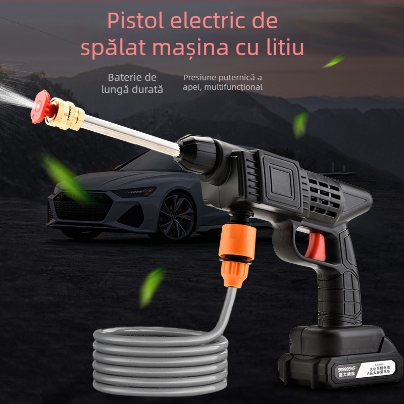 Pistol de spălat auto fără fir, cu presiune înaltă, baterie Li‑ion