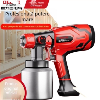 Pistol electric de pulverizare cu atomizare înaltă — portabil pentru vopsele latex, lemn și mobilier