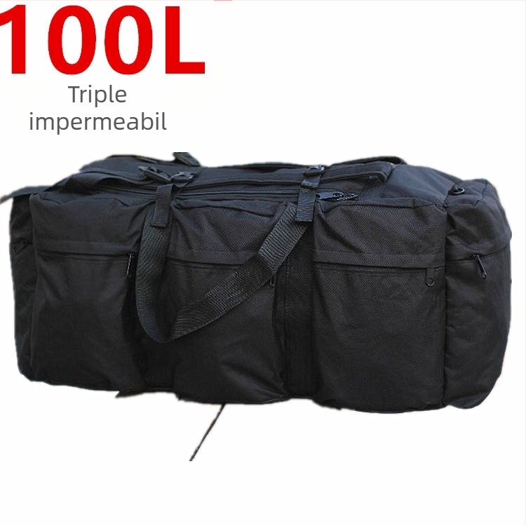 Rucsac de călătorie pentru bărbați, impermeabil și rezistent la uzură, material Oxford, stil camuflaj outdoor, Primăvara 2024