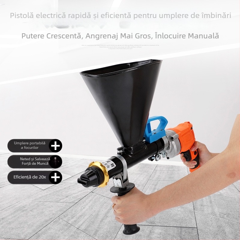 Pistol electric pentru rosturi din mortar, portabil, eficiență înaltă, seria Grouting Machine, marca Sheng Tehao; potrivit pentru capacitatea de 1 L; greutate 4,3 kg; presiune maximă 1; debit maxim 1.