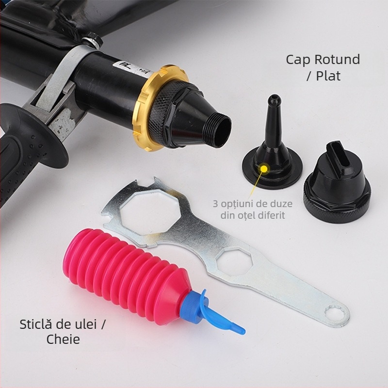 Pistol electric pentru rosturi din mortar, portabil, eficiență înaltă, seria Grouting Machine, marca Sheng Tehao; potrivit pentru capacitatea de 1 L; greutate 4,3 kg; presiune maximă 1; debit maxim 1.