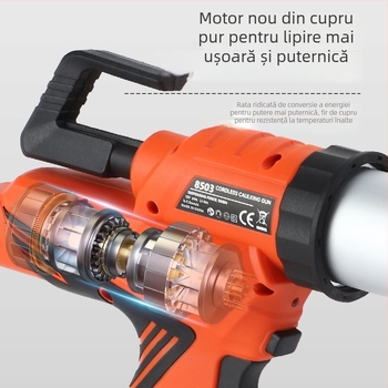 Pistol electric de lipire adezivă, cu baterie litiu, automat, aliaj de aluminiu ABS, greutate 1,2 kg, compatibil cu adeziv moale de 600 ml și adeziv dur de 300 ml