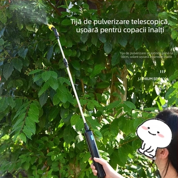 Pistol electric de stropit pentru grădină, cu baterie de litiu – udare automată