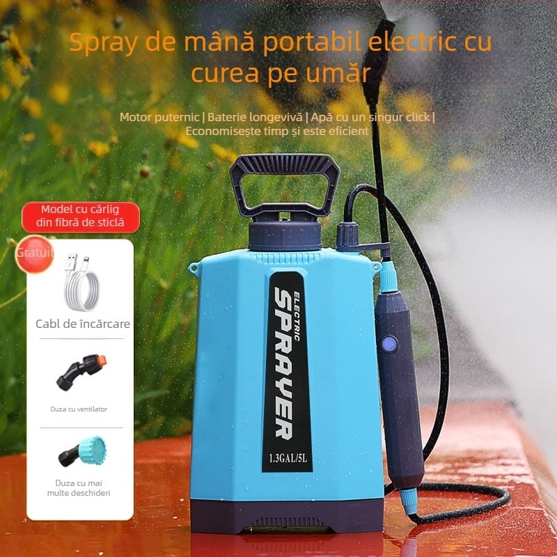 Pulverizator electric pentru udare, portabil, manevrabil, presiune înaltă, din plastic, etichetă privată licențiată
