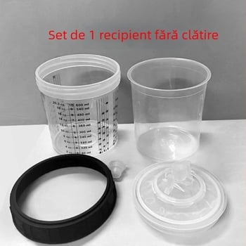 Pistol de pulverizare portabil electric cu aer, seria No-wash pot, rezervor de 600 ml, atomizare înaltă