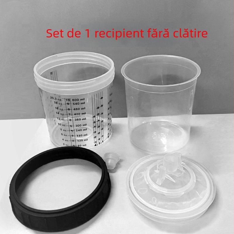 Pistol de pulverizare portabil electric cu aer, seria No-wash pot, rezervor de 600 ml, atomizare înaltă