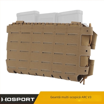 Geantă Wosport Arc V3 cu sistem MOLLE, nailon mat, unisex, capacitate extinsă
