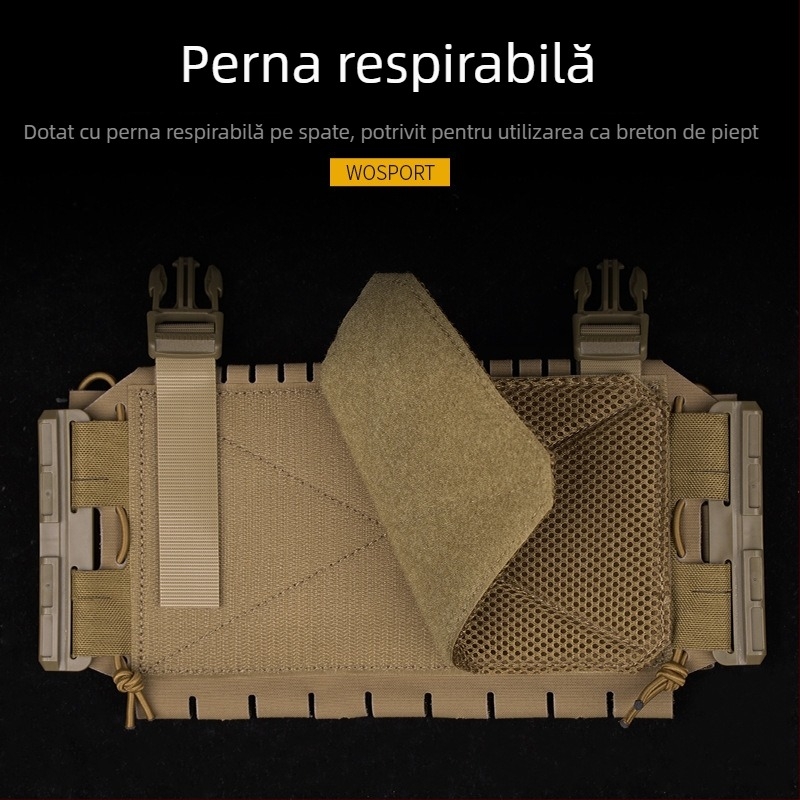 Geantă Wosport Arc V3 cu sistem MOLLE, nailon mat, unisex, capacitate extinsă