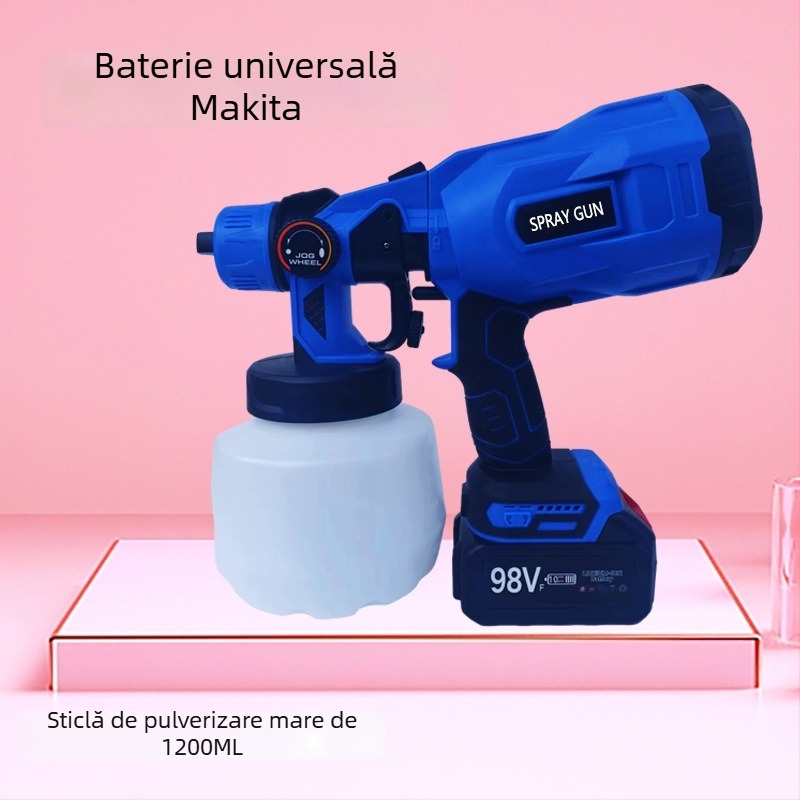 Pistol de pulverizare electric fără fir, reîncărcabil, portabil, pentru dezinfectare în gospodărie (RT33)