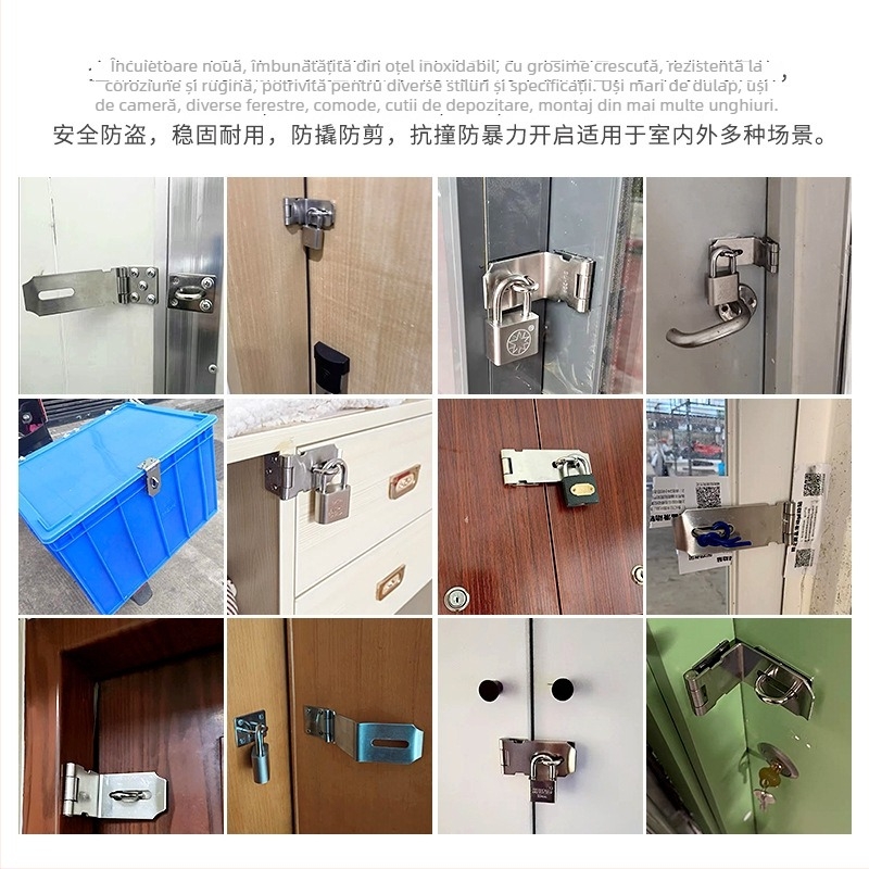 Încuietoare din oțel inoxidabil pentru garderobe și dulapuri, model gros, stil modern minimalist, Haidi bos