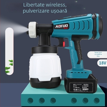 Aotuo pistolă de pulverizare brushless, cu tensiune înaltă, pentru vopsire casnică lavabilă