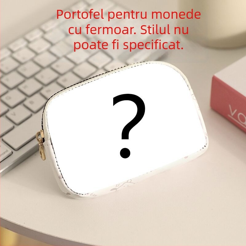 Portofel pentru monede din pânză, cu o pliură, pliabil, Primăvara 2025