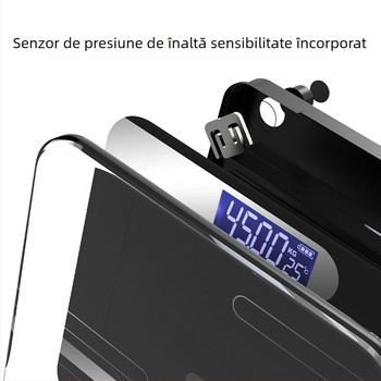 Huajian Technology Cântar pentru greutate corporală – Cântar digital de uz casnic, cu măsurare a grăsimii corporale, Reîncărcabil, Model 000