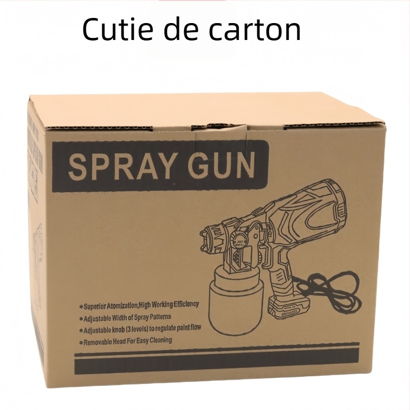 Pistol de vopsit electric portabil pentru uz casnic, alimentare la 110V din priză