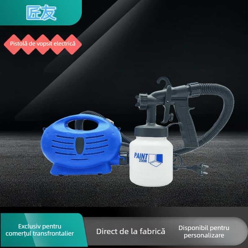 Pistol de pulverizat electric | Craftsman friend | Alimentare la priză, 220V | Potrivit pentru lemn, metal și pereți | Pentru vopsire, dezinfectare și eliminarea formaldehidei | Model Q1p jy01 380