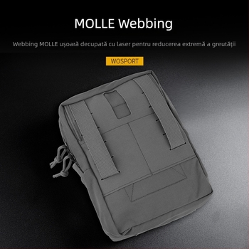 Wosport Sub-Geantă (Înaltă) Curea Cordura MOLLE pentru exterior cu Geantă Sub