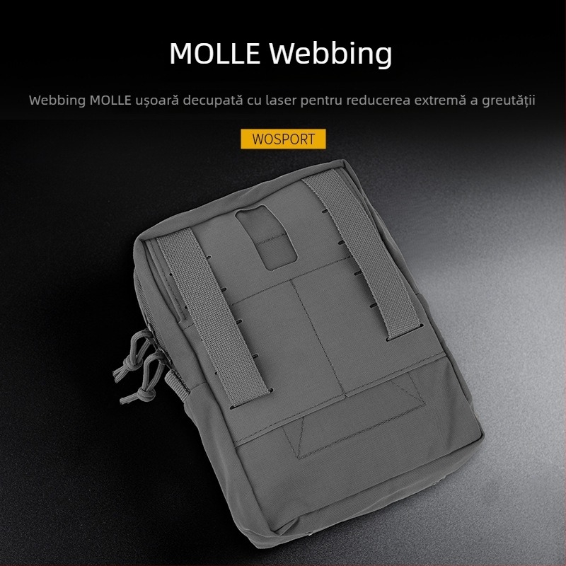 Wosport Sub-Geantă (Înaltă) Curea Cordura MOLLE pentru exterior cu Geantă Sub