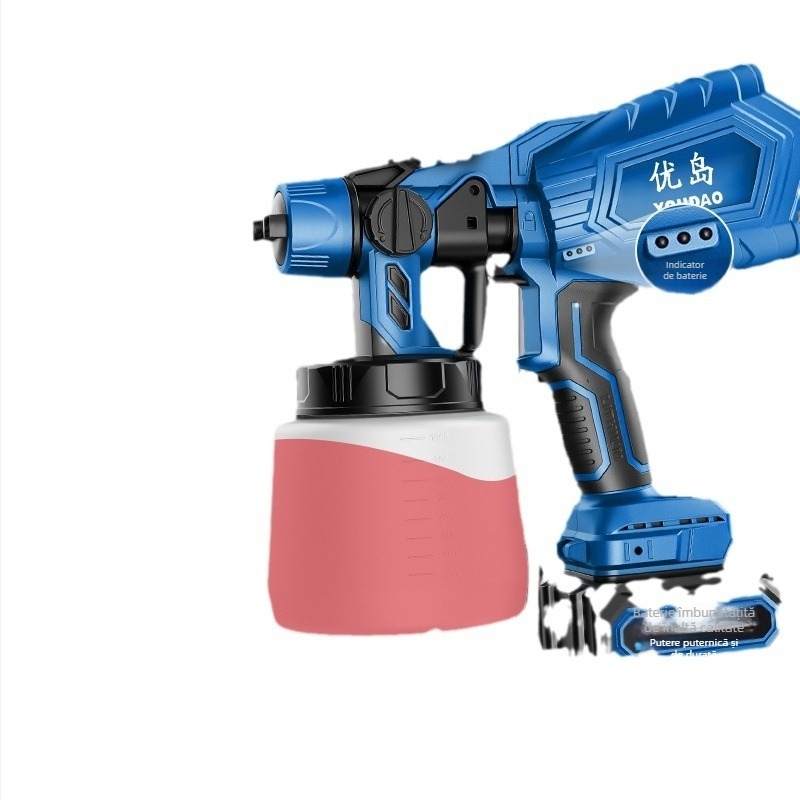 Pistol electric de pulverizare - dezinfectare la înaltă presiune, pulverizator portabil pentru vopsea latex