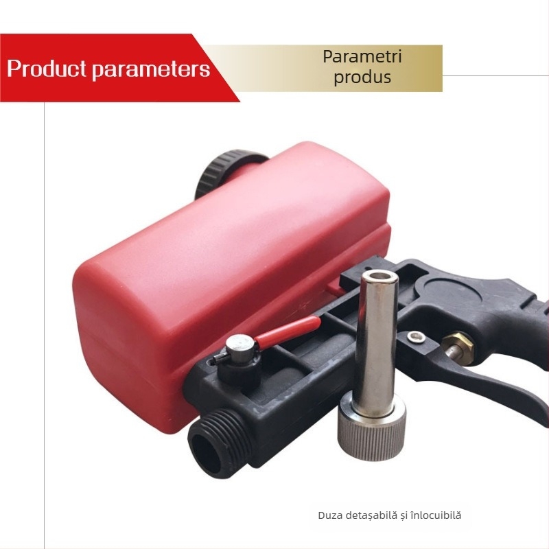 Pistol pneumatic de sablat portabil, corp din aliaj plastic