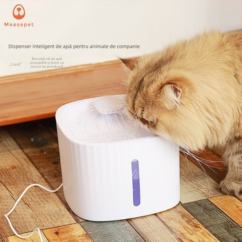 Fântână de apă pentru animale de companie cu filtru și hrănire inteligentă