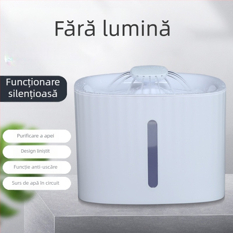 Fântână de apă pentru animale de companie cu filtru și hrănire inteligentă