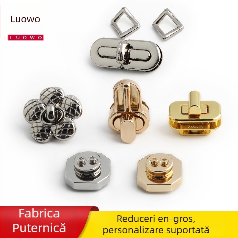 Accesorii pentru bagaje – Încuietoare răsucire cu motiv floare de floarea-soarelui și camelia, aliaj de zinc, rezistent la uzură, Primăvara 2023